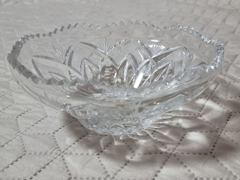 Кришталева ваза для фруктів та солодощів