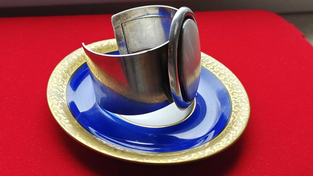 Duża Bransoletka Bangla Srebrna 925 Masa Perłowa Typ Orno Rytosztuka