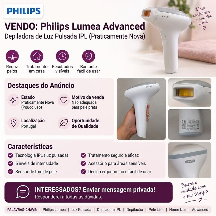 Depiladora Lumea advanced