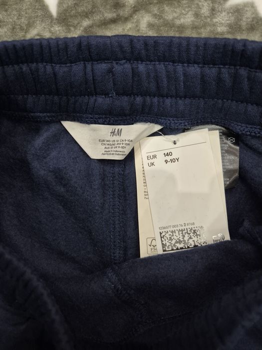 Штани H&M на флісі на зріст 134 сині нові з біркою