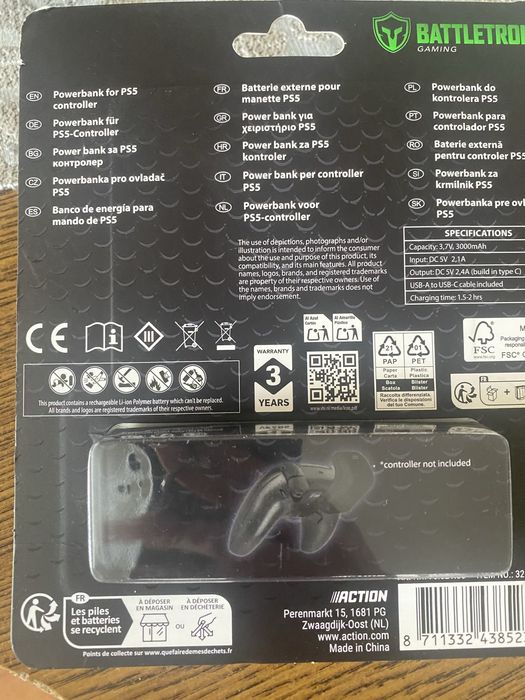 Powerbank Battletron Ps5