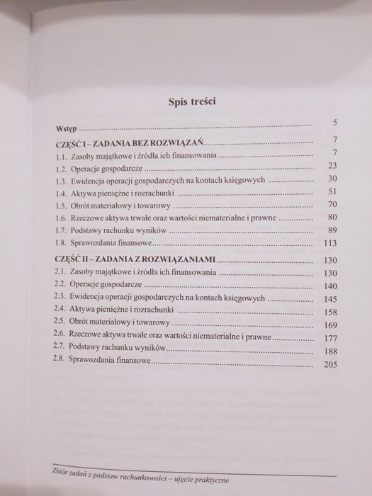 Zbiór zadań z podstaw rachunkowości SKwP