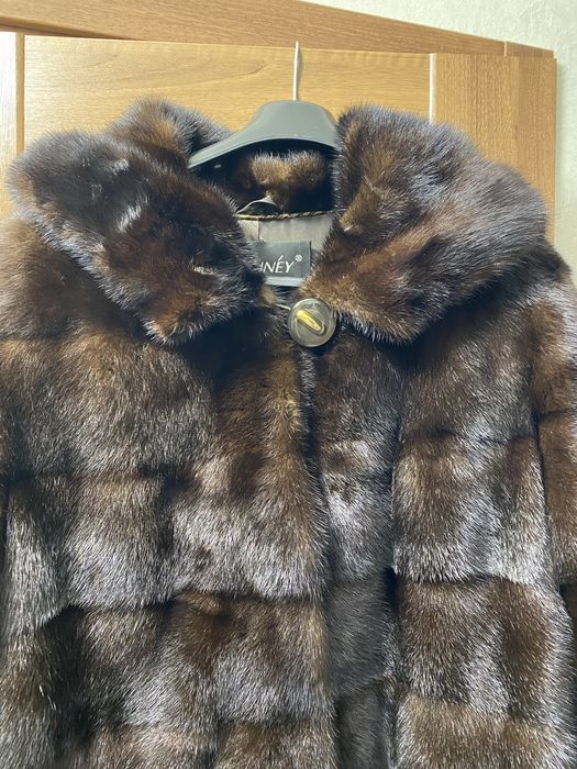 Шуба норкова коричнева