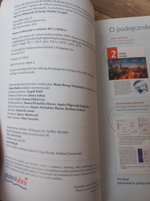 Informatyka. Podręcznik. Klasa 4. WSiP