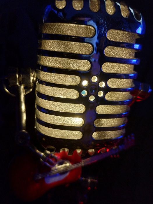 Luz de presença/Microfone Elvis/vintage led usb candeeiro