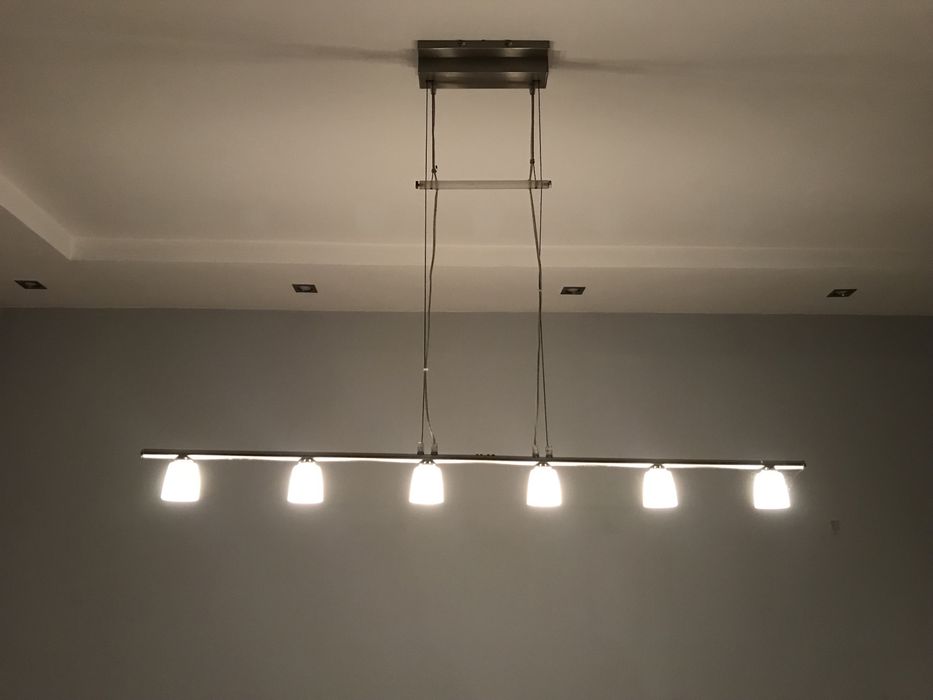 Lampa wisząca sufitowa 6 punktowa nad stół blat IKEA Tidig