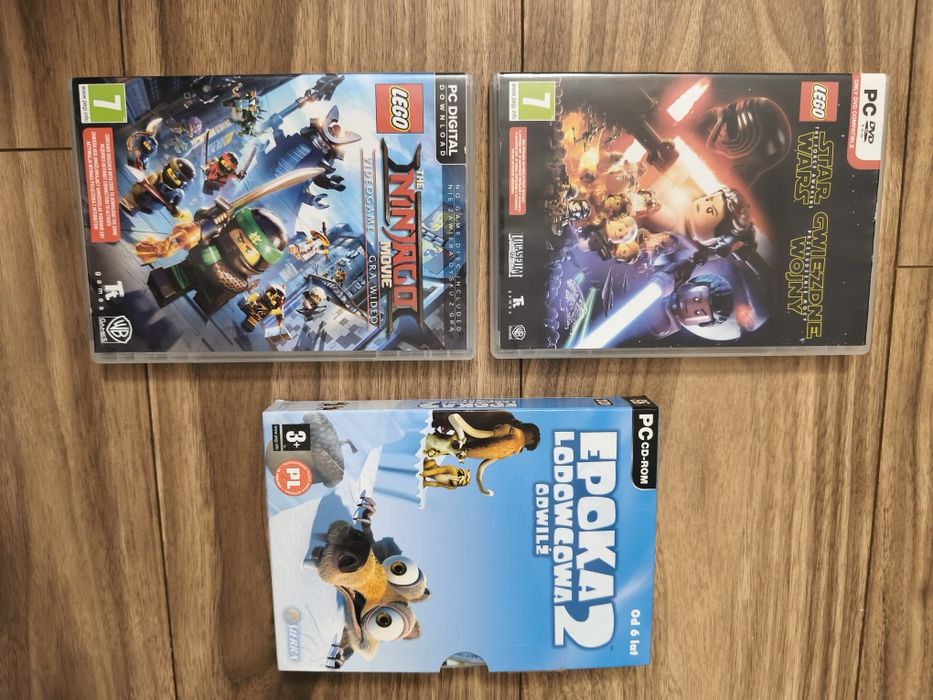 Gry DVD - 8 szt. Star Wars, Marvel