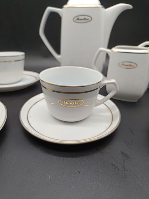 Zestaw Kawowy Ćmielów Pułaski, Firma Radix  ,PRL