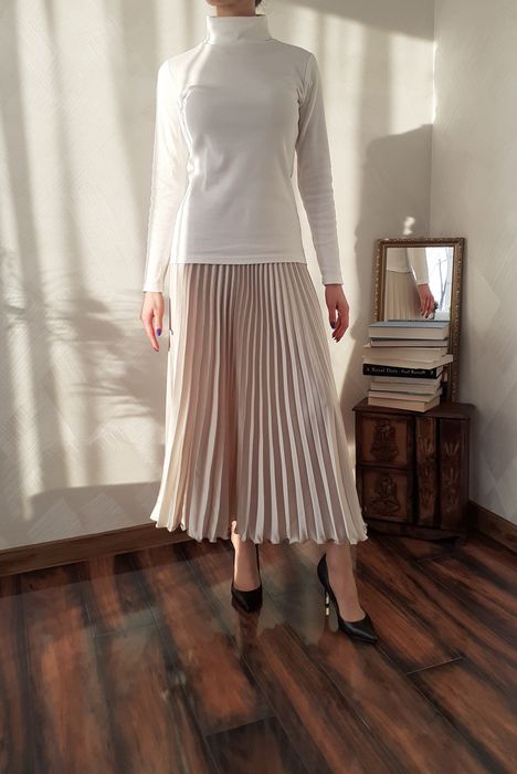 100% cotton luxury Biały bawełna golf White turtleneck