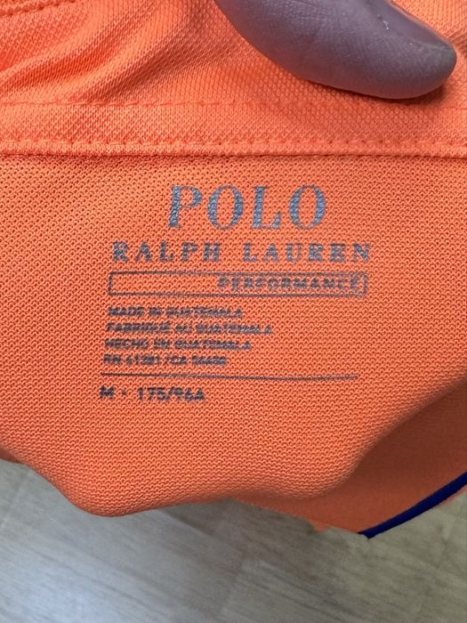 Polo Ralph Lauren поло футболка M размер спортивная оранжевая
