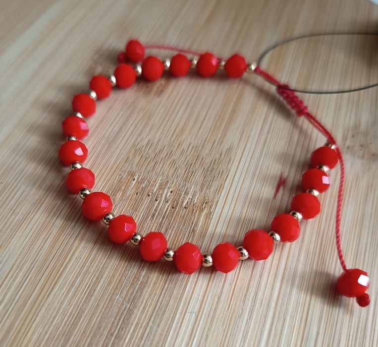 Bransoletka czerwony Jadeit