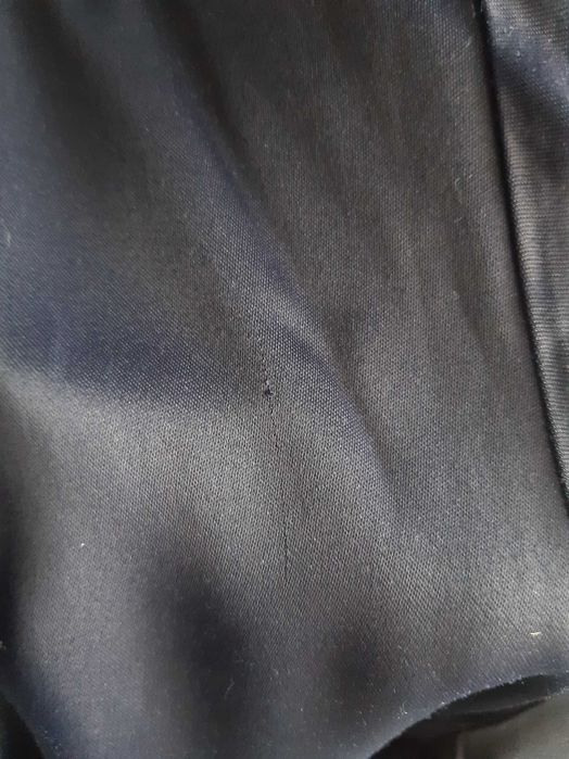 Атласная блуза черного цвета из исскуственного шелка massimo dutti