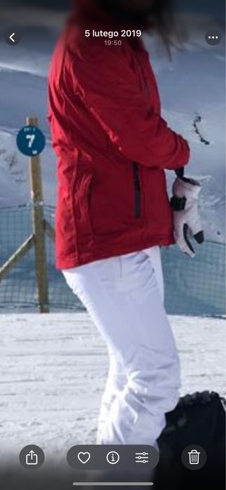 Kurtka Narty 4F czerwona z polarem