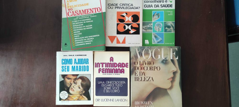 Livros Antigos sobre Saude e para a Mulher