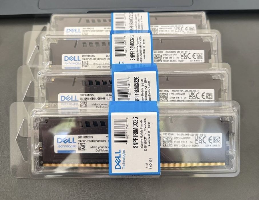 Оперативна пам’ять Dell 32Gb DDR5 5200MT/s (PC5-5200) PN SNPF1R8MC/32G