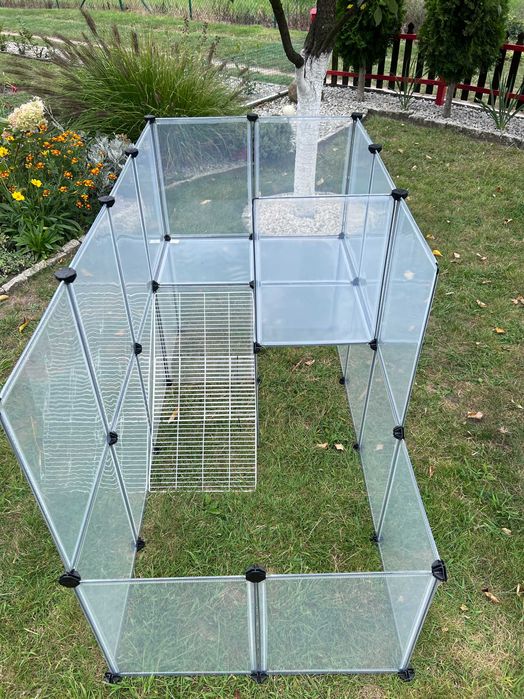 Duża klatka kojec wybieg dla świnki królika zwierząt panelowa NOWA