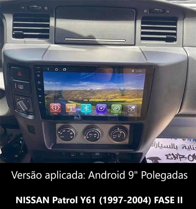 Rádio 2DIN 9" • NISSAN Patrol (1997 a 2010) • Android [4+32GB] Y61 GR