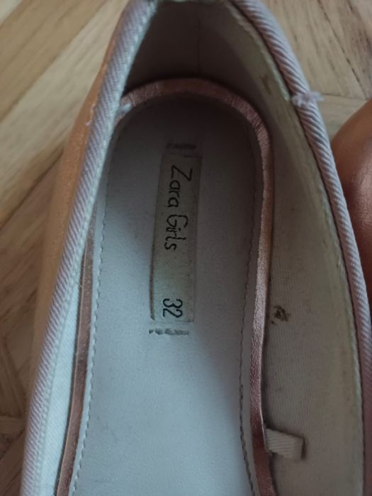 Złote buciki Zara rozm 32