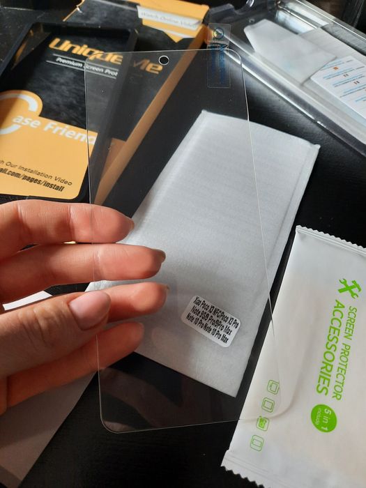 szkło hartowane z ramką do montażu/szkłem na aparat do Xiaomi note 9s