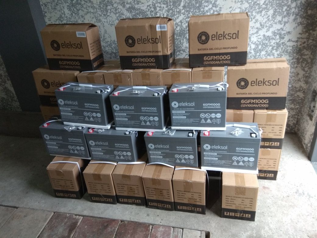 Акумулятор 12V АКБ 100AH гелевий тяговий Eleksol 6GFM100G C100 Іспанія ...