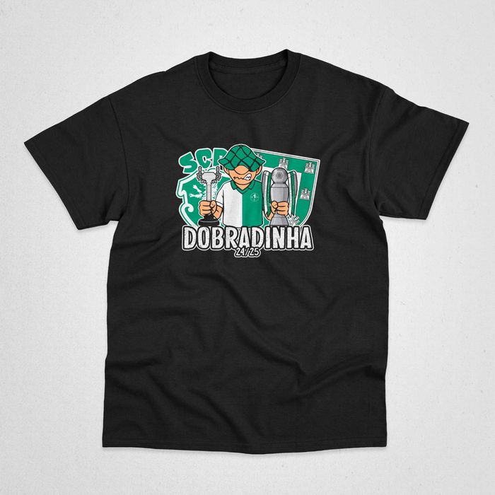 T-shirt Sporting "Dobradinha 24/25" 3 cores (Vendo/Troco)