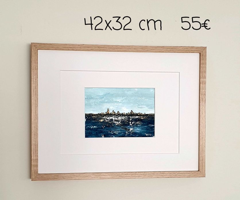 Quadro abstrato 50 x 70 cm