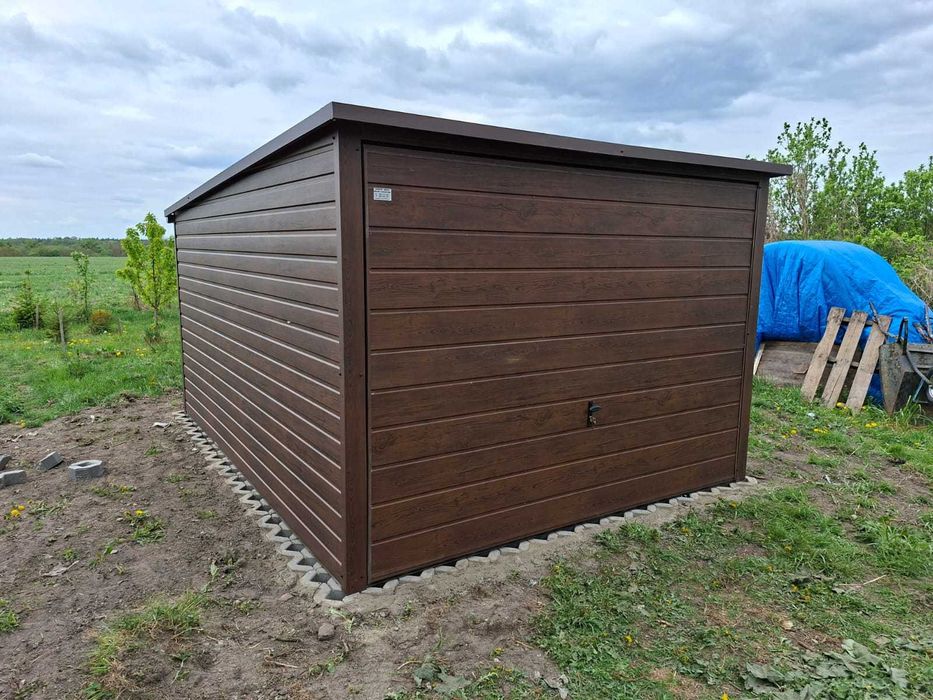 Garaż blaszany 3x5 ocynkowany Garaże blaszane na wymiar Producent !!!
