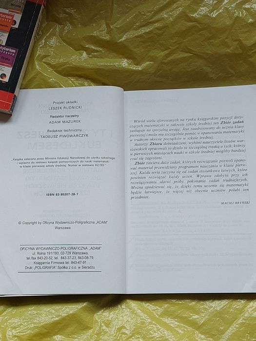 Książka i ty zostaniesz Euklidesem Matematyka