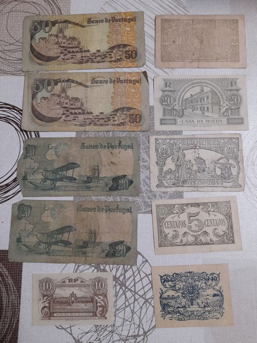 Notas antigas para venda