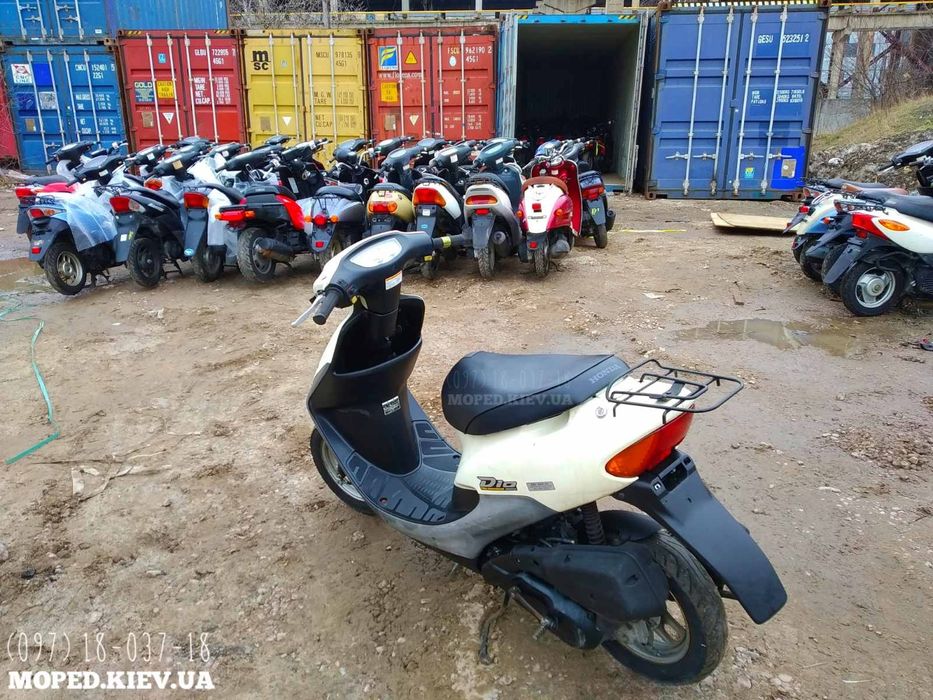 Honda Dio 18 желтый скутер мопед из Японии с контейнера купить