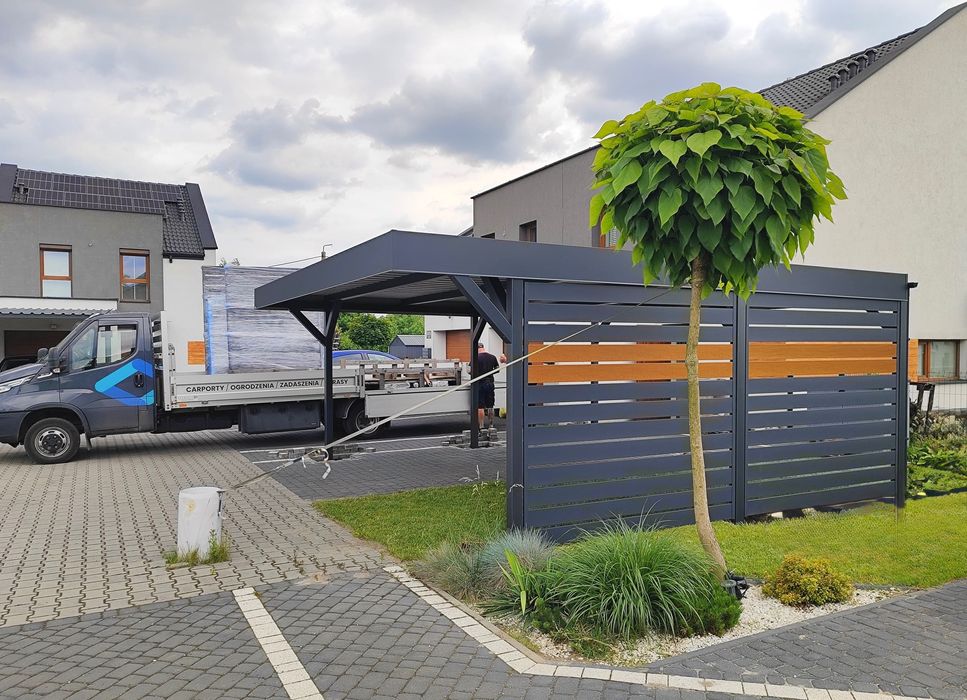 Zadaszenie samochodu, wiata garażowa, carport, nowoczesne zadaszenie