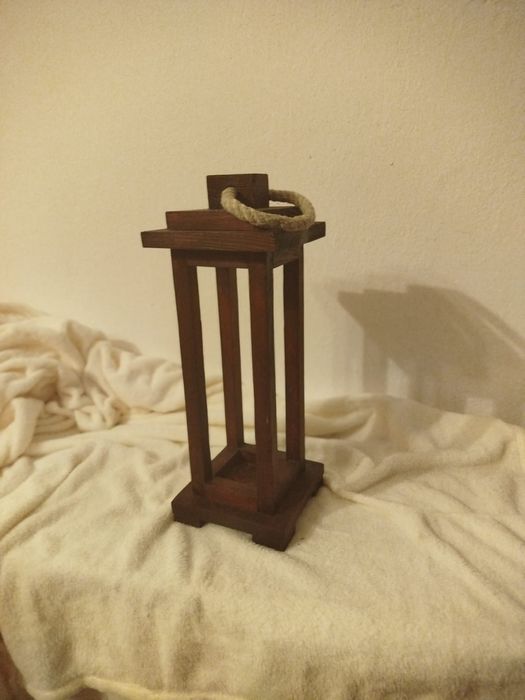 Lampion drewniany dekoracyjny