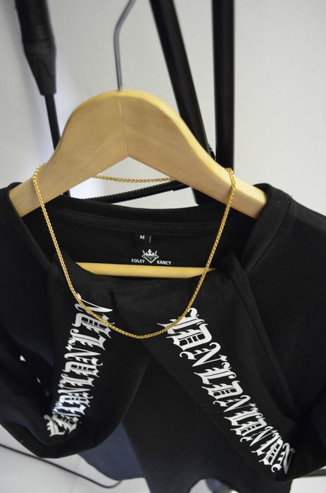 Czarny Longsleeve LDN [Gruba Bawelna]