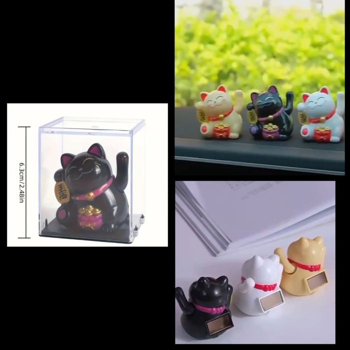 Caça sonhos / Gato da sorte solar (novo)