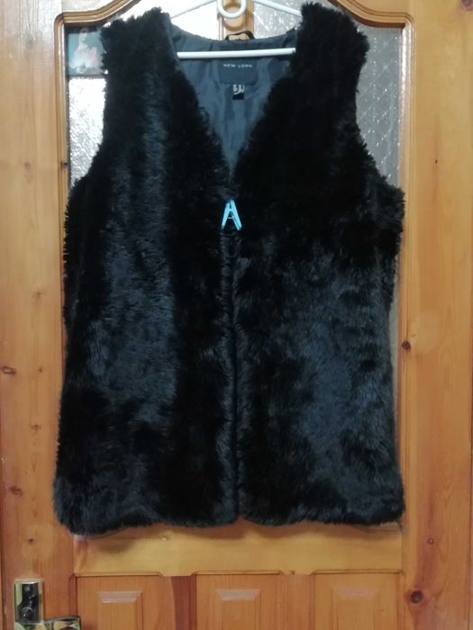 Полушубок штучний, жилет New Look