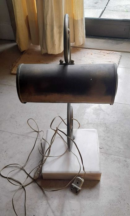 Candeeiro antigo base de mármore