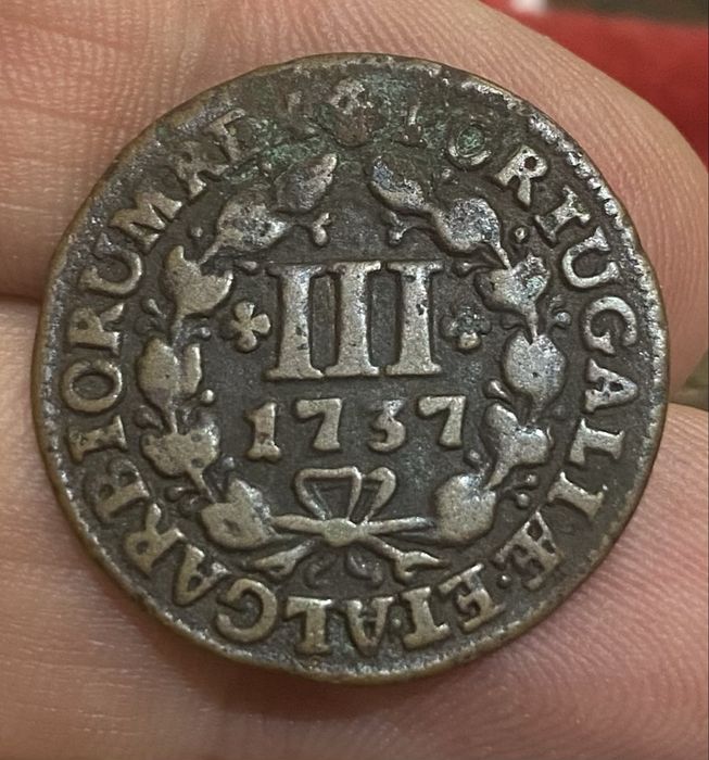 Coin III Reis of King João V, 1737