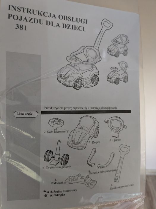 Jeździk pchacz Deluxe Mega Car