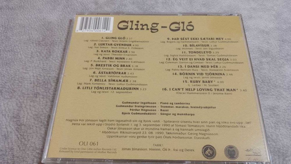 bjork - gling-glo. новый американский cd
