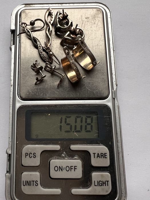 Кульчики(сережки)  б/у срібло 925 проба одним лотом