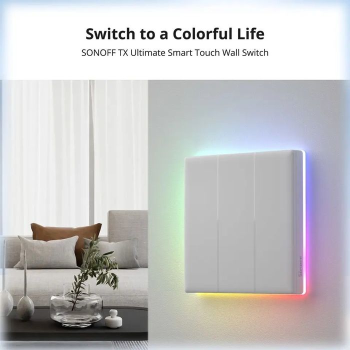Sonoff T5-3C-86- 3-канальный вай-фай wi-fi/Bt выключатель