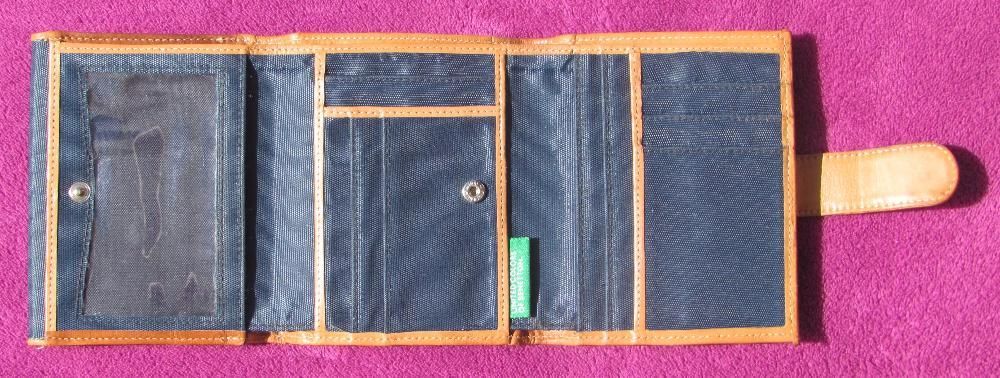 Carteira porta-moedas de bolso unisexo da Benetton