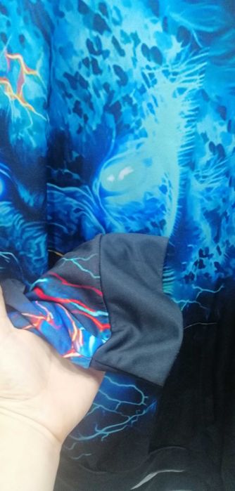 Bluza z kapturem z printem r 5XL