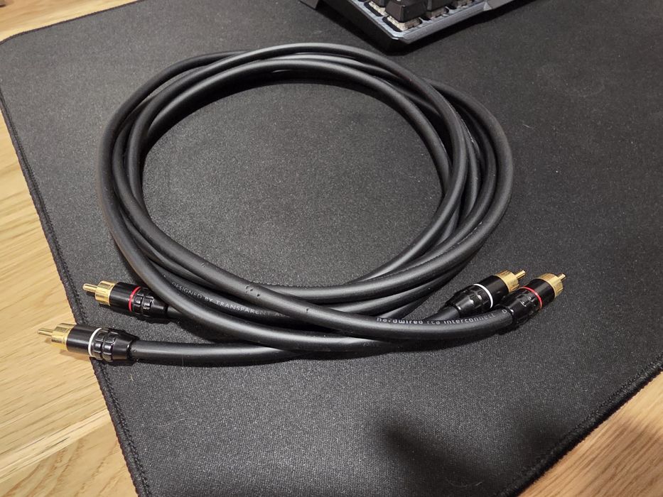 Cabos Interligação RCA Transparent Audio Hardwire Cable 1.8m HiFi