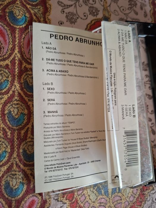 Cassete de Pedro Abrunhosa