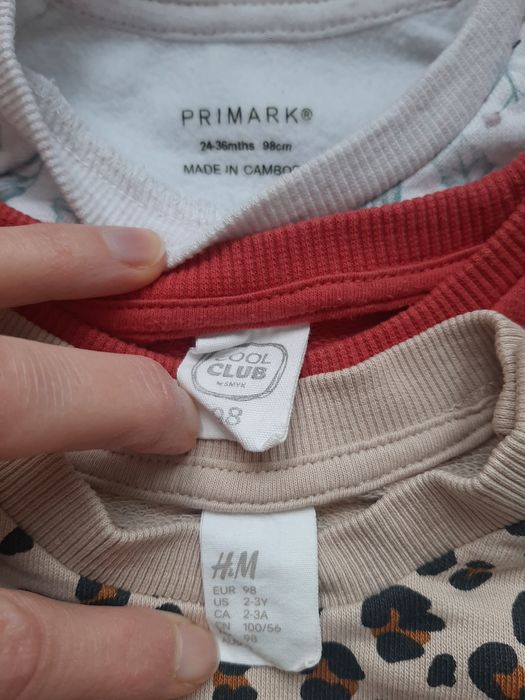 Bluzy 98 Primark, H&M, Cool Club świąteczna bluza
