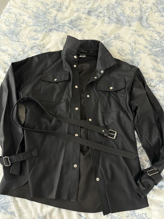 Рубашка кожанная черная 44/46