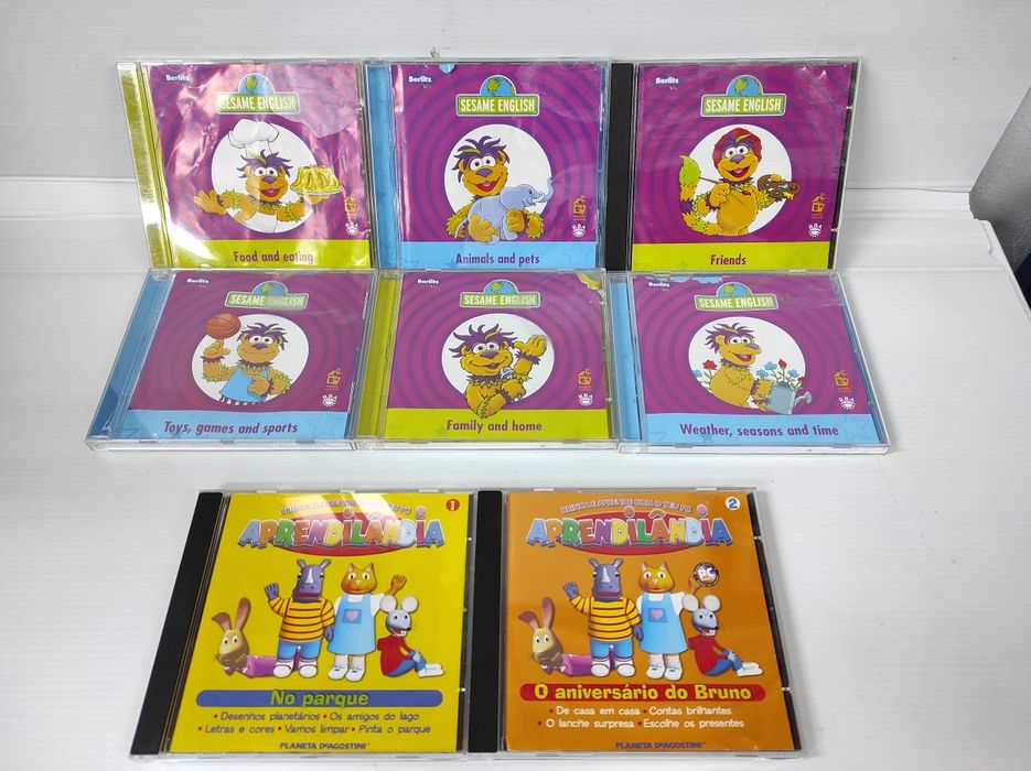 Jogos pc - Sesame English, Aprendilândia, McDonald's, Coleção Aprender