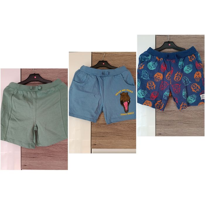 Krótkie spodenki chłopięce 3 pak 134cm