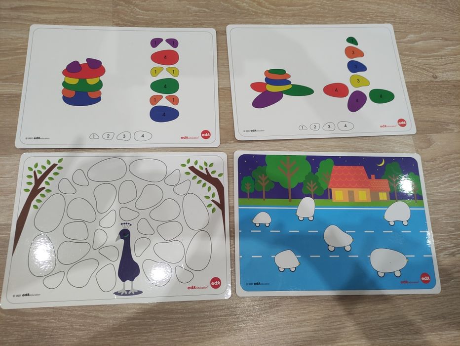 Веселкова галька. Набір "Хамелеон" (48 камінців) EDX Education